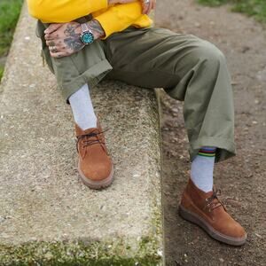 STB SHOE THE BEAR JESPER TAN CHUKKA SUEDE LEATHER SUEDE BOOTS MENS 12 NWOB